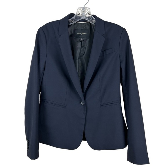 Banana Republic Navy One Button Blazer - Picture 5 of 10
